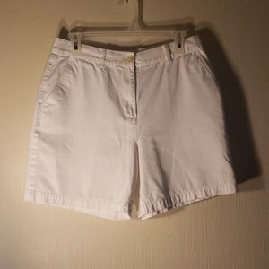 Ralph Lauren white denim shorts